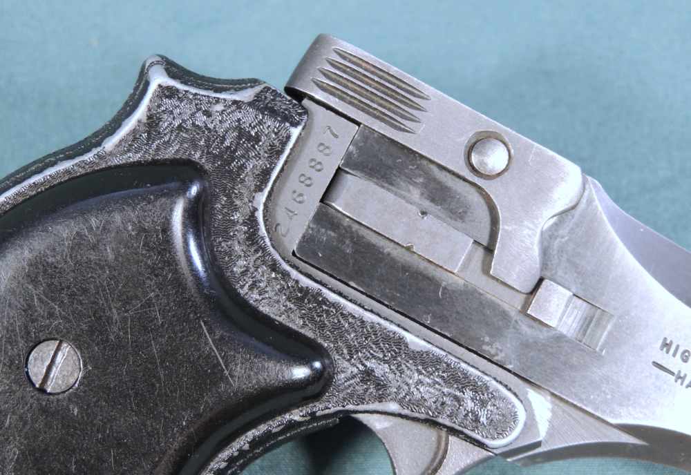 High Standard Derringer 22Mag 3.5 In. Barrel Blued w/ Pocket Holster-img-4