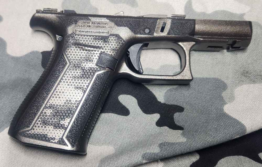 Glock 43X Complete 9MM Frame Customized by SCT  NEW Stippled -img-0
