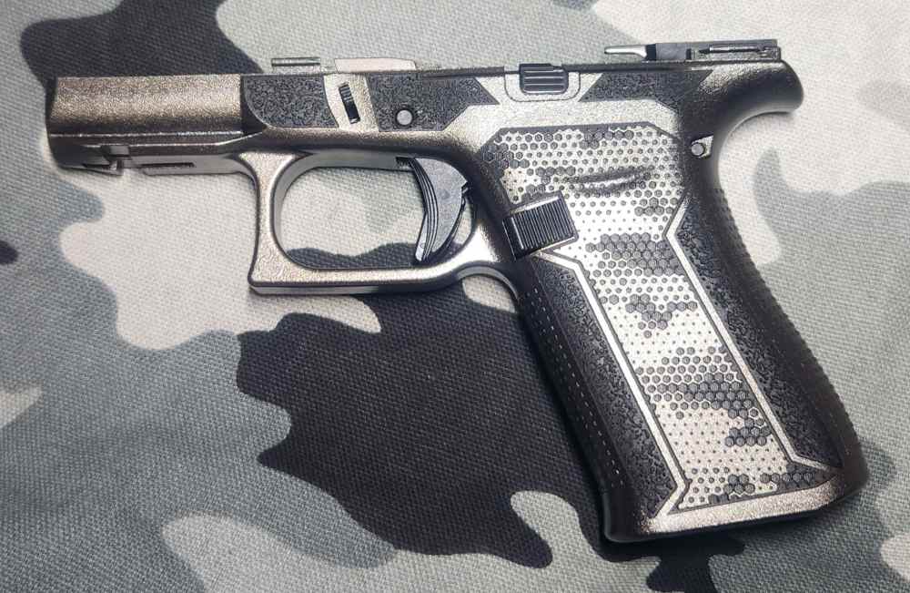 Glock 43X Complete 9MM Frame Customized by SCT  NEW Stippled -img-2