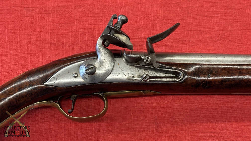 British Heavy Dragoon Flintlock Military Pistol By “R. Watkin” Circa 1750-img-10