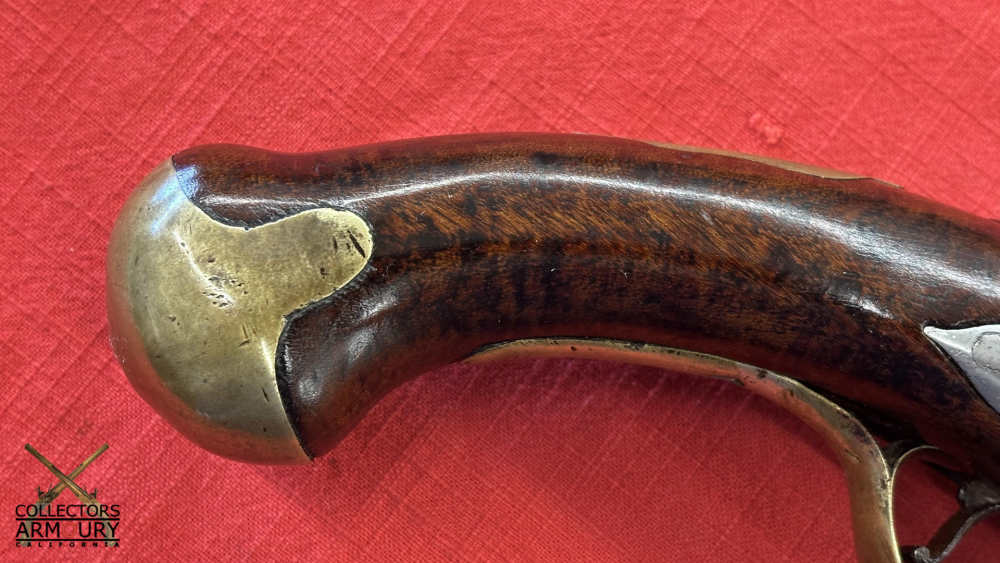 British Heavy Dragoon Flintlock Military Pistol By “R. Watkin” Circa 1750-img-5