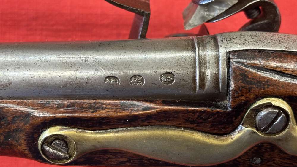 British Heavy Dragoon Flintlock Military Pistol By “R. Watkin” Circa 1750-img-19