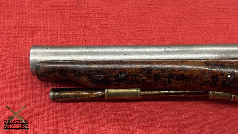 British Heavy Dragoon Flintlock Military Pistol By “R. Watkin” Circa 1750-img-14