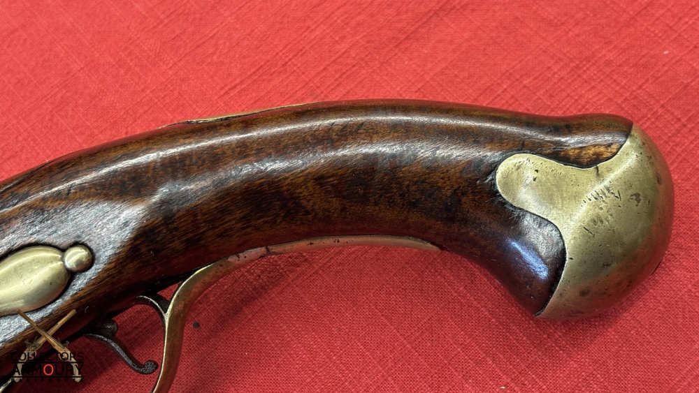 British Heavy Dragoon Flintlock Military Pistol By “R. Watkin” Circa 1750-img-11