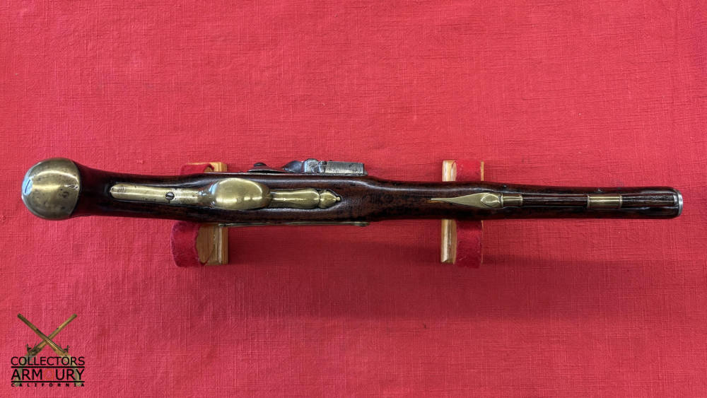 British Heavy Dragoon Flintlock Military Pistol By “R. Watkin” Circa 1750-img-4