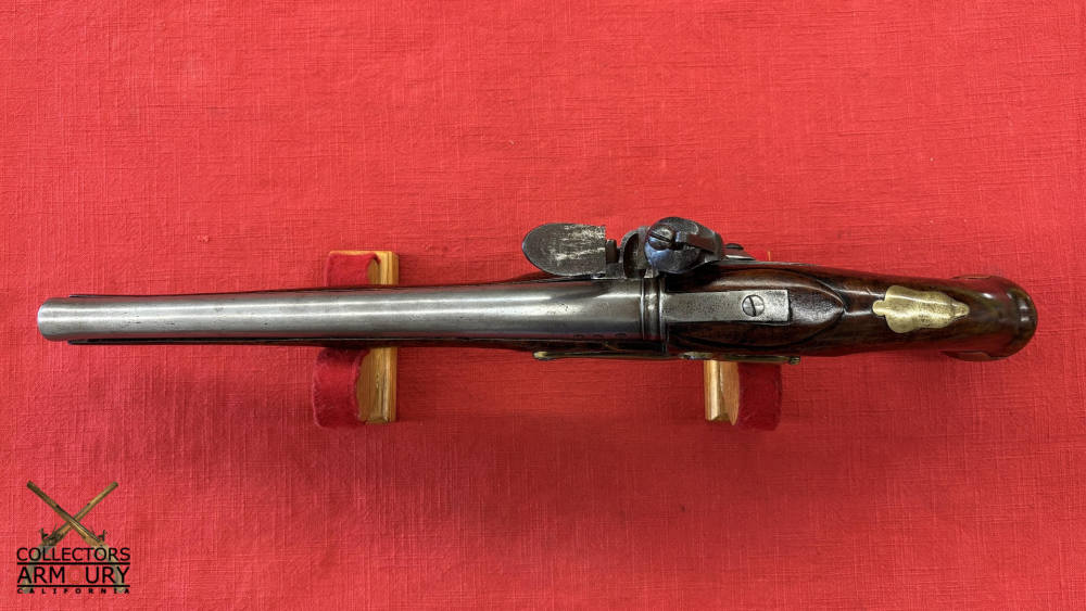 British Heavy Dragoon Flintlock Military Pistol By “R. Watkin” Circa 1750-img-3