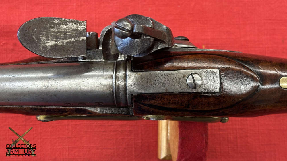 British Heavy Dragoon Flintlock Military Pistol By “R. Watkin” Circa 1750-img-16