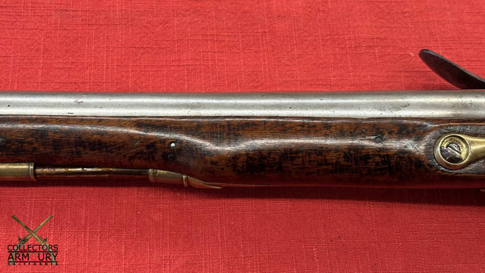 British Heavy Dragoon Flintlock Military Pistol By “R. Watkin” Circa 1750-img-13