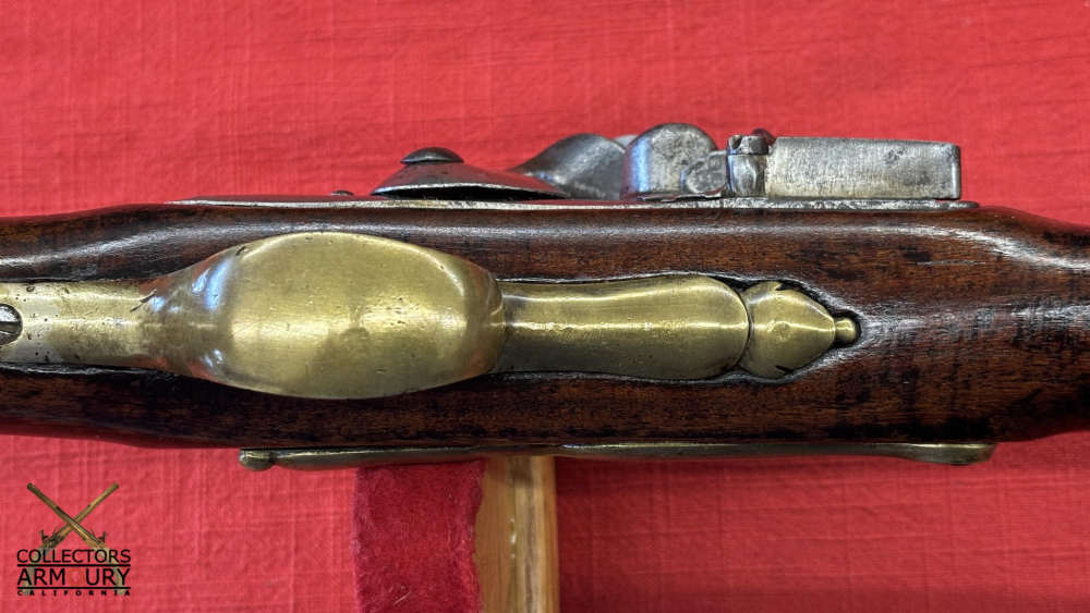 British Heavy Dragoon Flintlock Military Pistol By “R. Watkin” Circa 1750-img-22