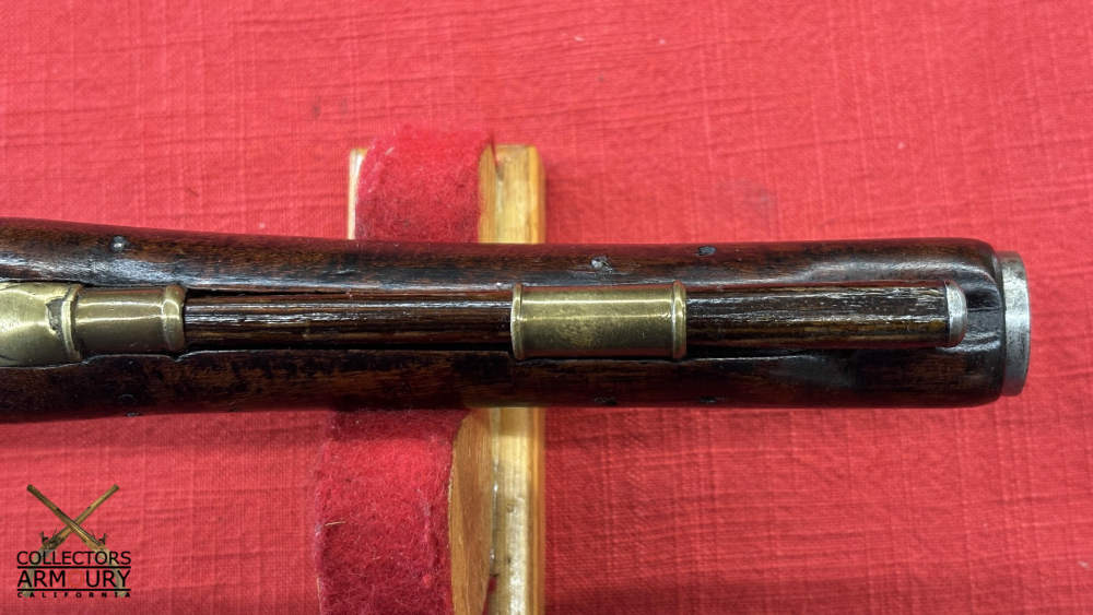 British Heavy Dragoon Flintlock Military Pistol By “R. Watkin” Circa 1750-img-24