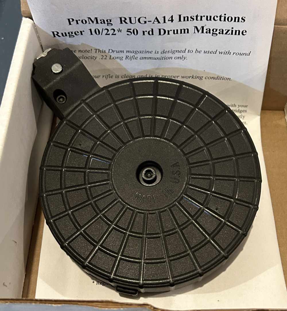 RUGER 10-22 ProMag 50 Round Drum BRAND NEW A14 10/22 50rd magazine-img-1