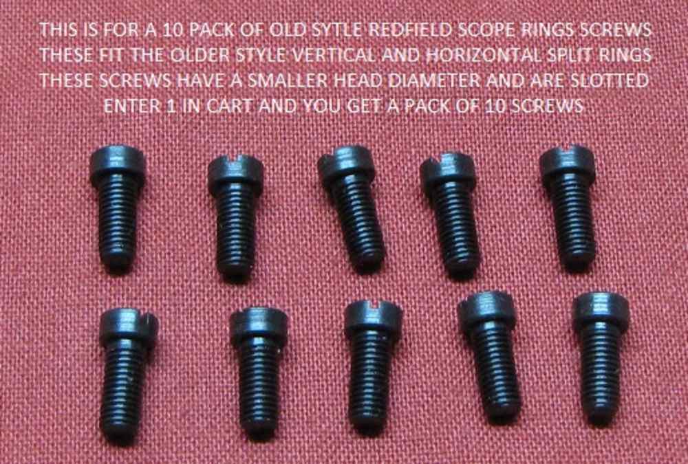 SCOPE RING SCREWS 10/PACK REDFIELD  OLD STYLE VERT & 6-SCREW-img-0