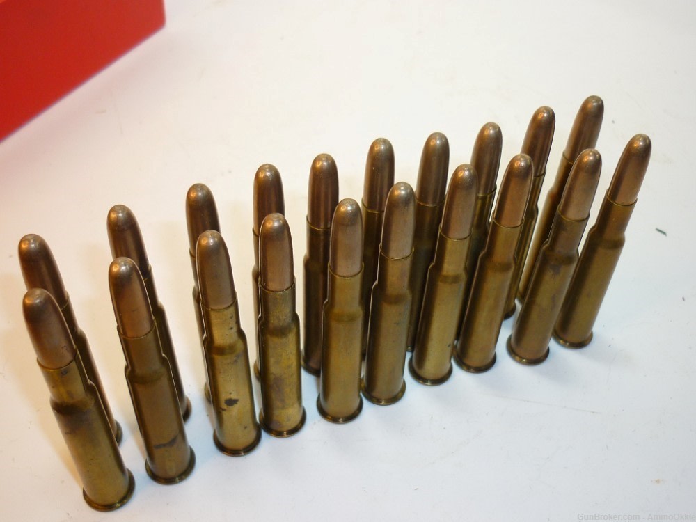 5rd - 30-40 Krag - ORIGINAL AMMO 1917 - WW1 - Remington Arms - 220gr-img-12