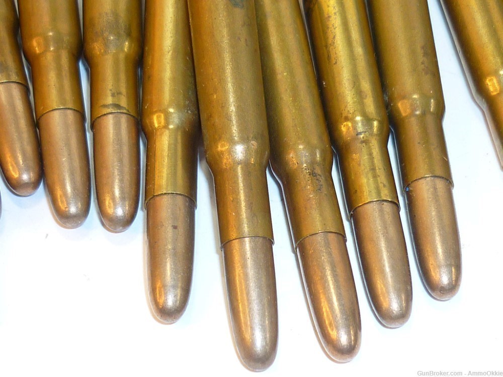 5rd - 30-40 Krag - ORIGINAL AMMO 1917 - WW1 - Remington Arms - 220gr-img-6