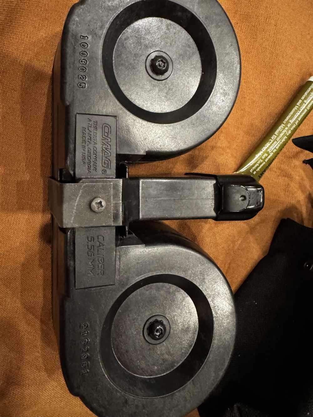 Original Beta C-MAG 100-Round Twin-Drum Magazine System - 5.56/.223 - Pouch-img-1
