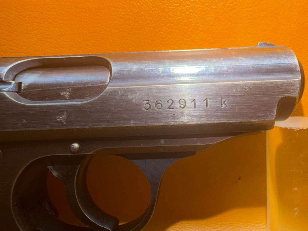 WWII German Police Walther PPK 7.65mm – Eagle/C Proofed –# Matching-img-1