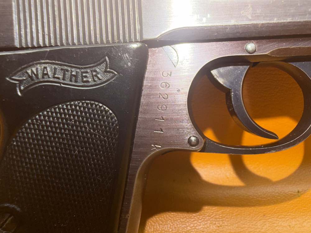 WWII German Police Walther PPK 7.65mm – Eagle/C Proofed –# Matching-img-2
