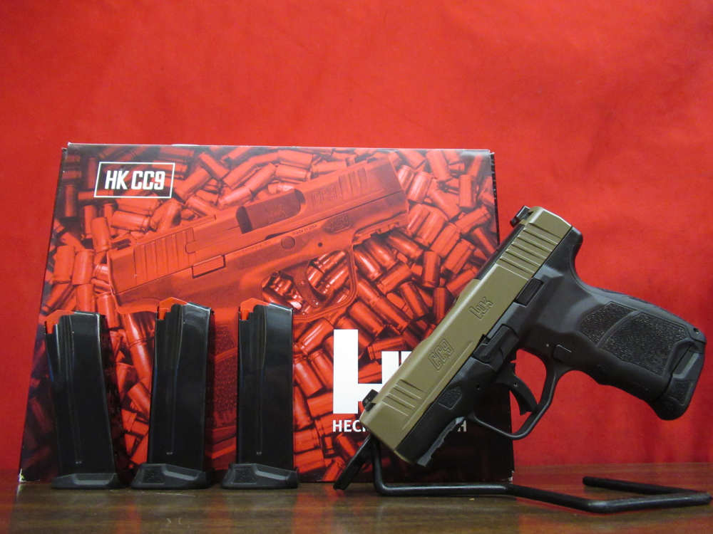 LNIB H&K Heckler & Koch CC9 FDE H267 9mm 9x19 Semi-Auto OR Pistol & 4 Mags-img-0