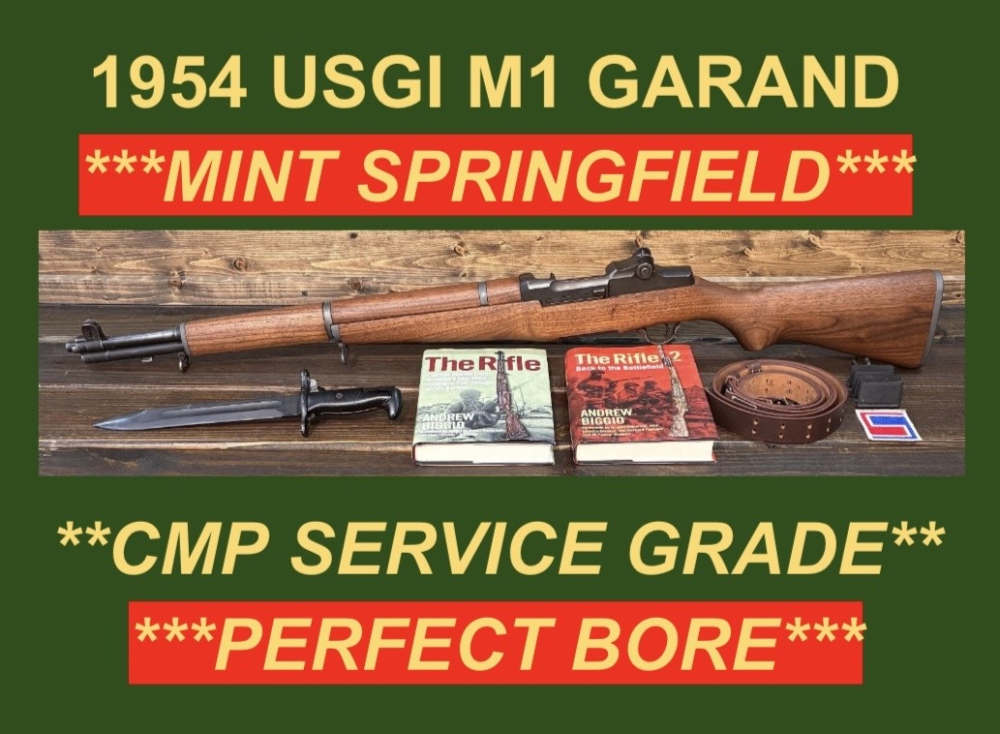 M1 GARAND SPRINGFIELD 1954 CMP SERVICE ORIG. BARR. U.S. RIFLE .30-60 M1 -img-1