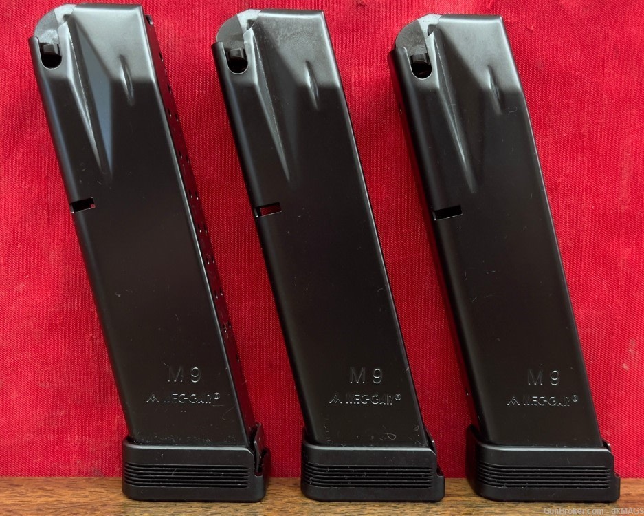 3 Mec Gar Beretta 92FS 9mm 20rd Match Comp Mags Clips-img-7