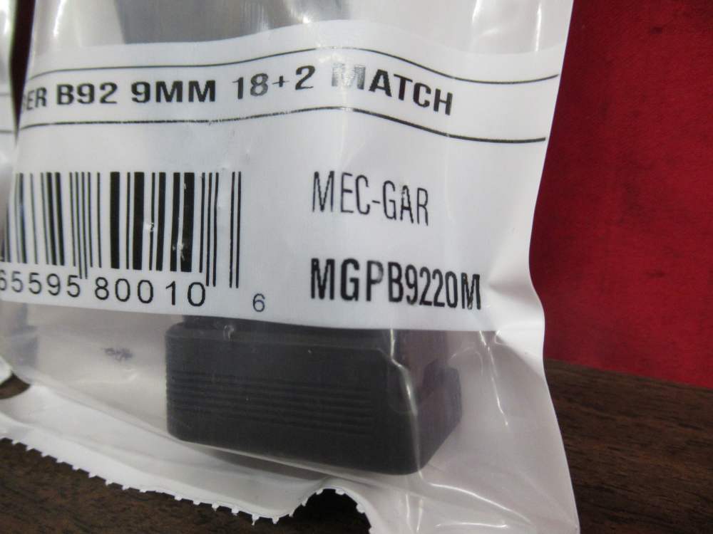 3 Mec Gar Beretta 92FS 9mm 20rd Match Comp Mags Clips-img-2
