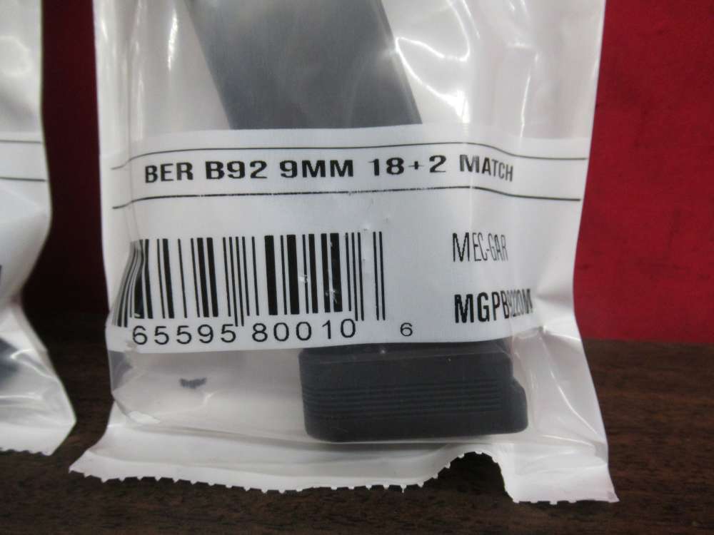 3 Mec Gar Beretta 92FS 9mm 20rd Match Comp Mags Clips-img-1