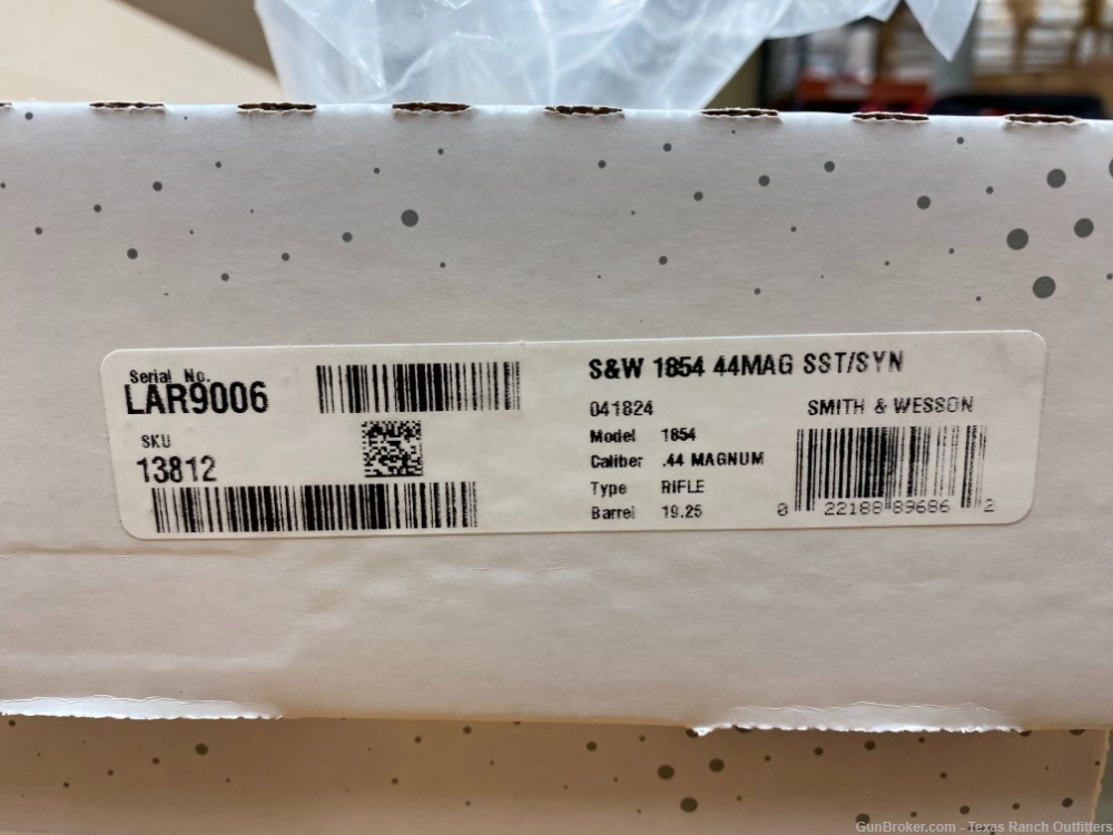 Smith & Wesson Model 1854 Lever Rifle .44 Rem Mag 9RD 19.5" Threaded NIB-img-5