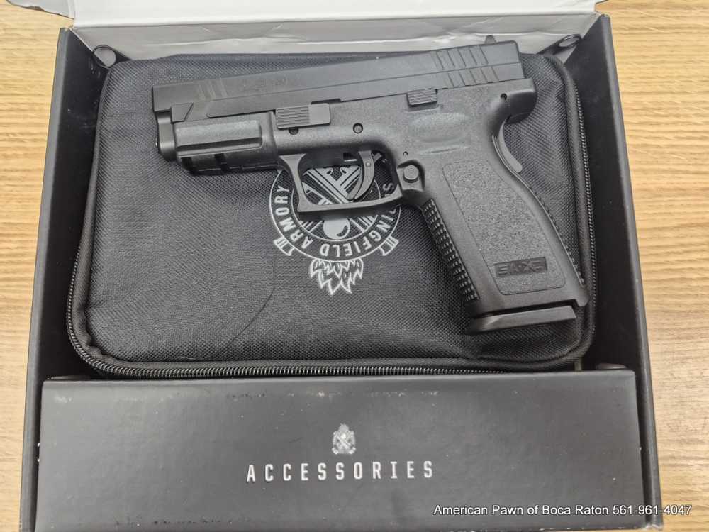 LIKE NEW SPRINGFIELD XD 9MM FULL SIZE 4" BARREL 16RD'S MAGAZINE, BOX, POUCH-img-0