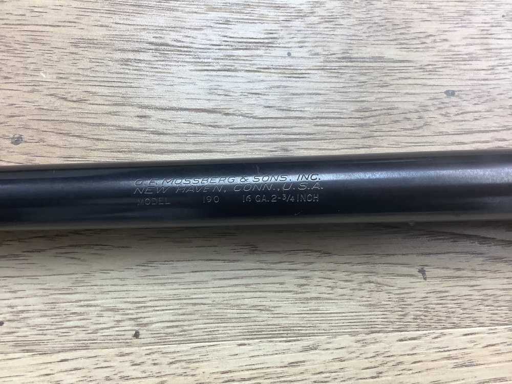 Mossberg 190 16 Ga Bolt Action Shotgun Barreled Receiver -img-1