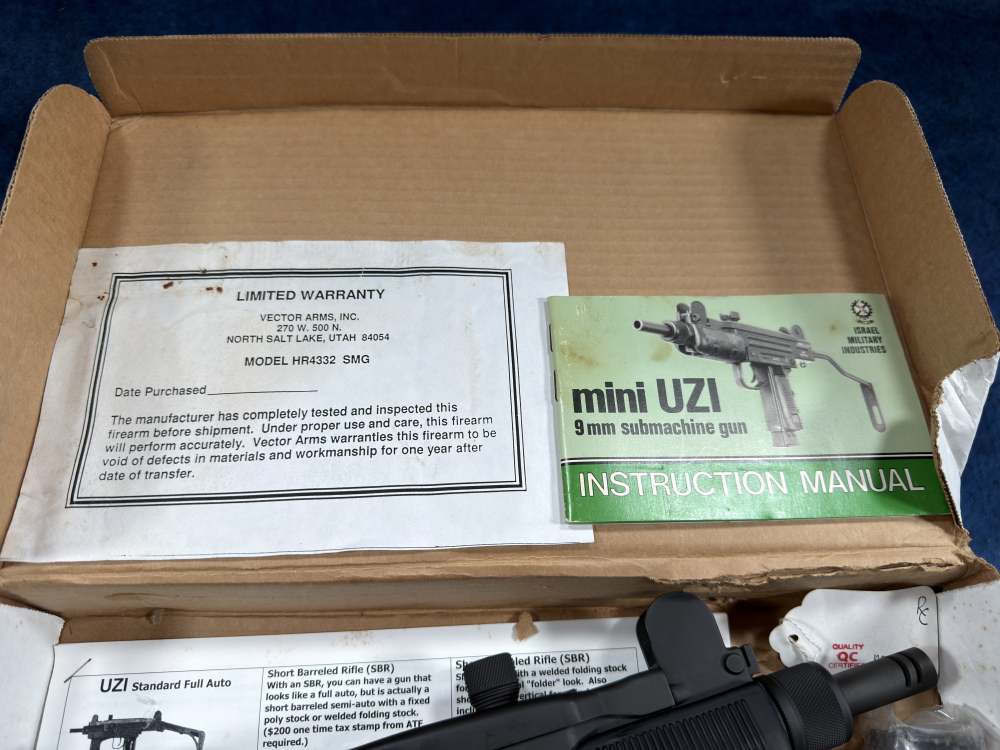 TRANSFERABLE Like New Group Vector Mini Uzi with box EFILE READY-img-6