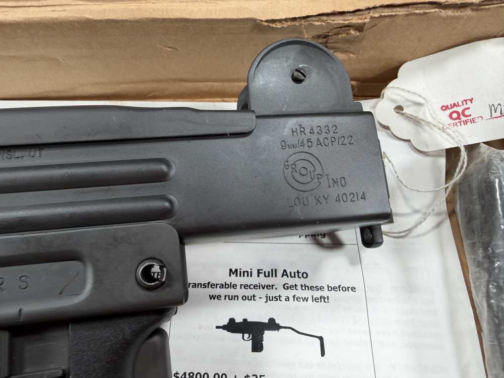 TRANSFERABLE Like New Group Vector Mini Uzi with box EFILE READY-img-8