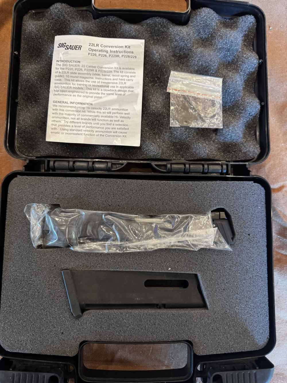 Rare Discontinued SIG Sauer P220 .22 LR Caliber Conversion Kit-img-1