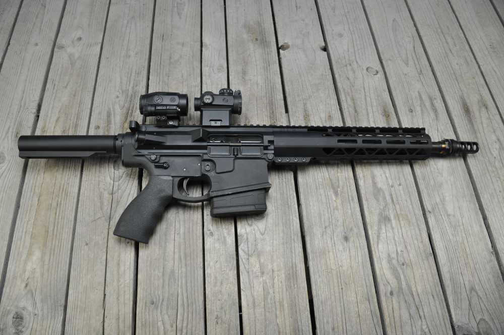 Custom 8.6 BLK AR Pistol - CMMG Receiver, 12" Barrel, Sig Optics-img-0
