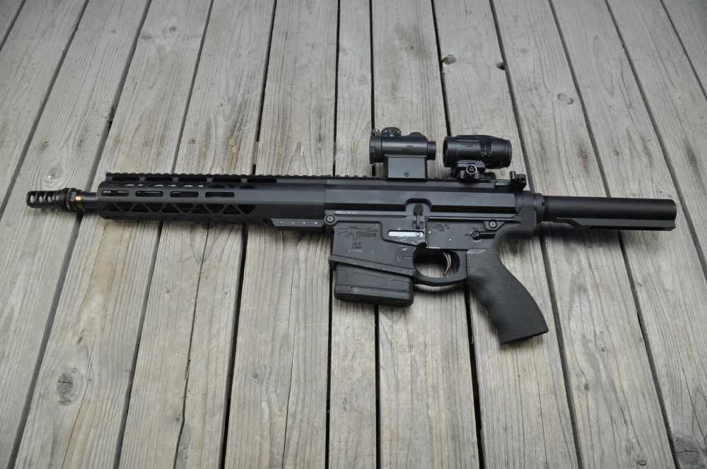 Custom 8.6 BLK AR Pistol - CMMG Receiver, 12" Barrel, Sig Optics-img-1