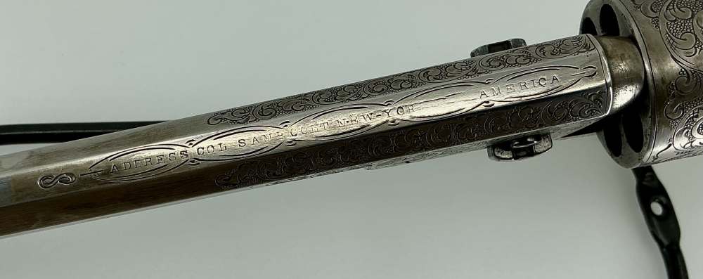 Colt 1851 2nd Gen Reissue .36 Cal J. Adams Engraved 7.5”-img-3