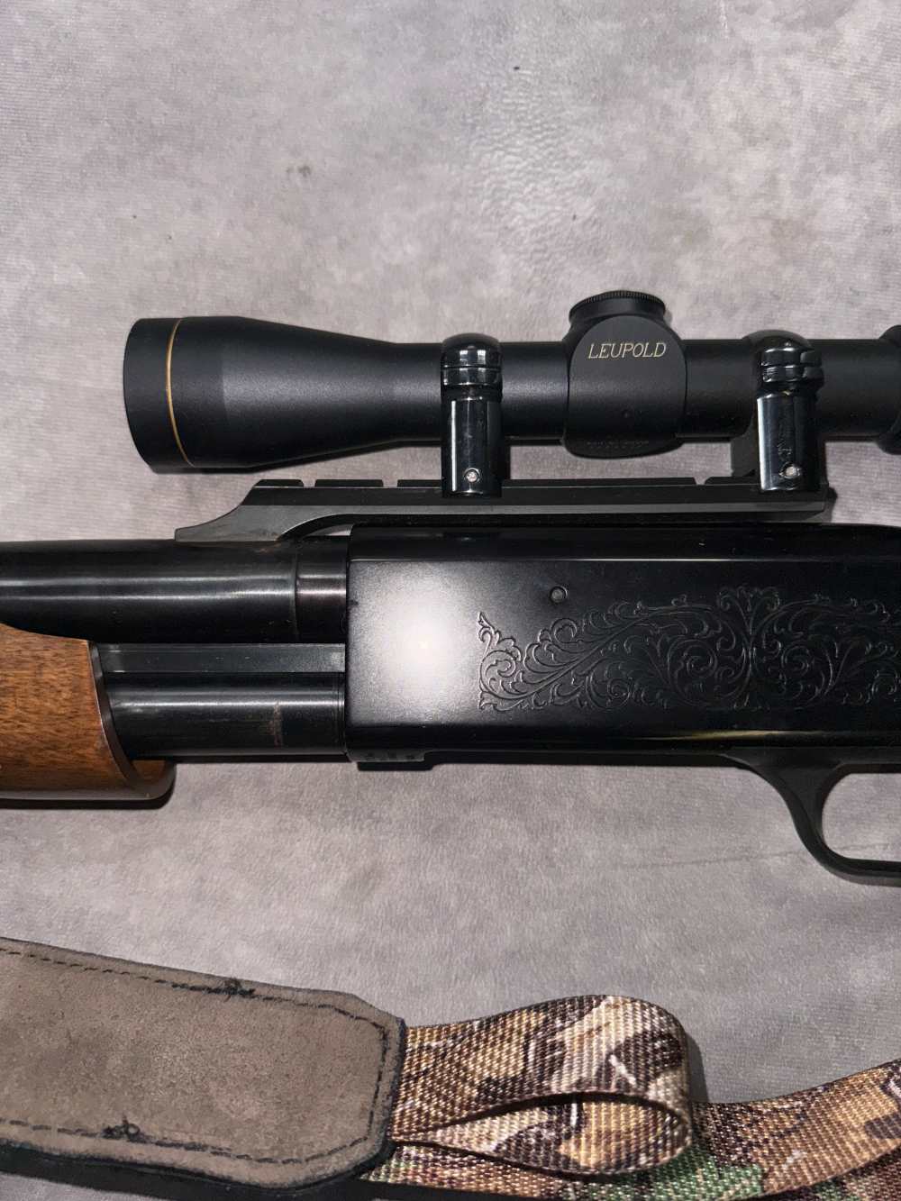 USED! MOSSBERG MODEL 500 A PUMP ACTION 12G RIFLED BARREL W/ LEUPOLD 2-7-img-30