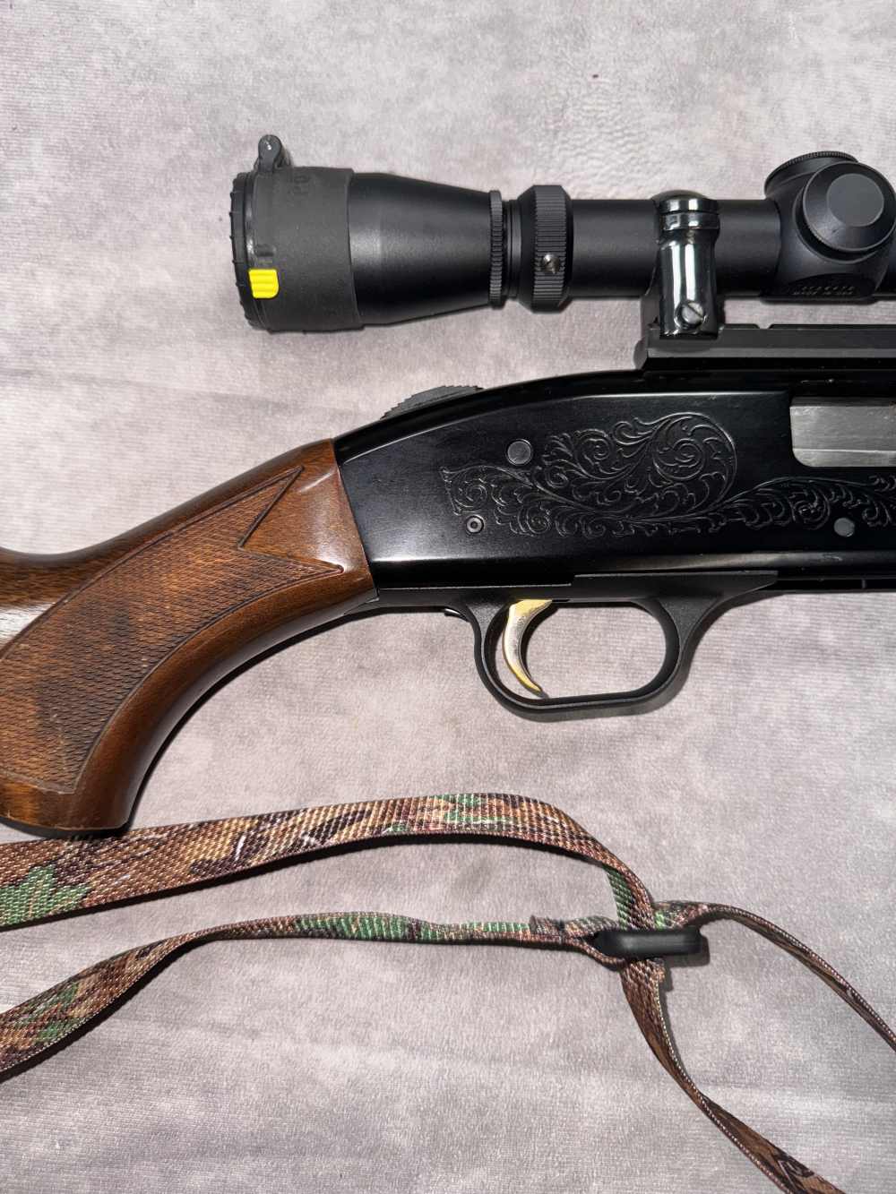 USED! MOSSBERG MODEL 500 A PUMP ACTION 12G RIFLED BARREL W/ LEUPOLD 2-7-img-5
