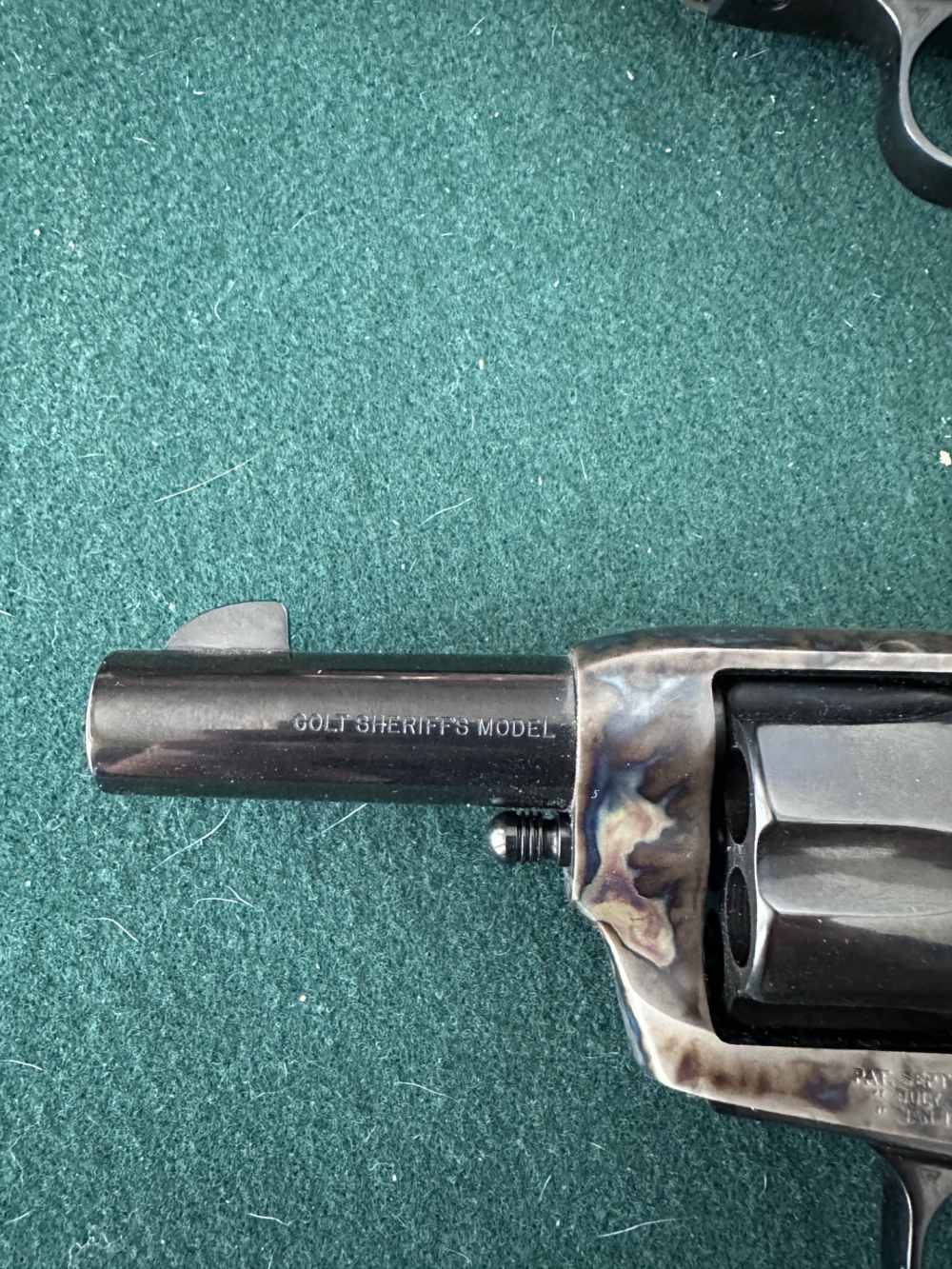 Colt SAA Sheriff model 44-40 3inch barrel Blue C/C Black powder frame-img-4