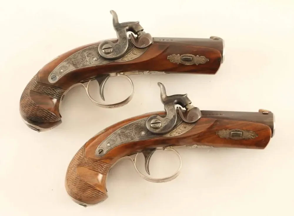 Henry Deringer Commemorative Pistol Set .41 Cal-img-3