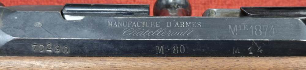 Châtellerault 1874/80/14 8x50mmR Lebel 31" 1rd Duffle Cut 2608LM51993CU*4-img-18