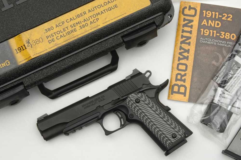 Browning Black Label Pro 1911-380 .380 acp 2015 mfg Ex! O-Box 3-Mags NO RES-img-0