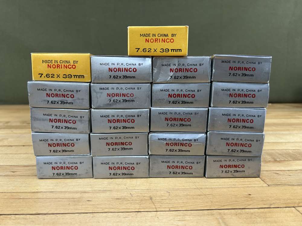 Norinco China North Industries 7.62x39 Lead Core Steel Case Collector Ammo -img-0