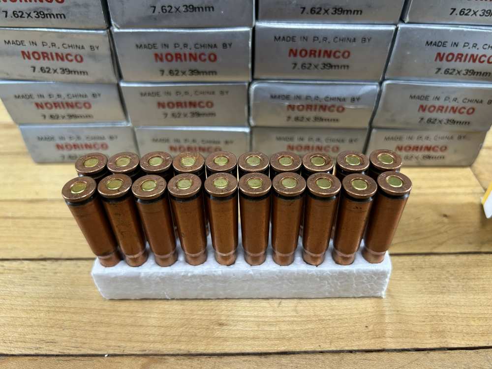 Norinco China North Industries 7.62x39 Lead Core Steel Case Collector Ammo -img-7