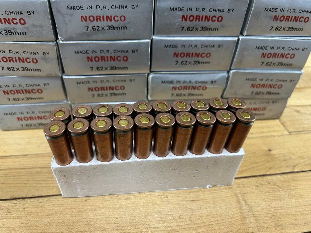 Norinco China North Industries 7.62x39 Lead Core Steel Case Collector Ammo -img-3