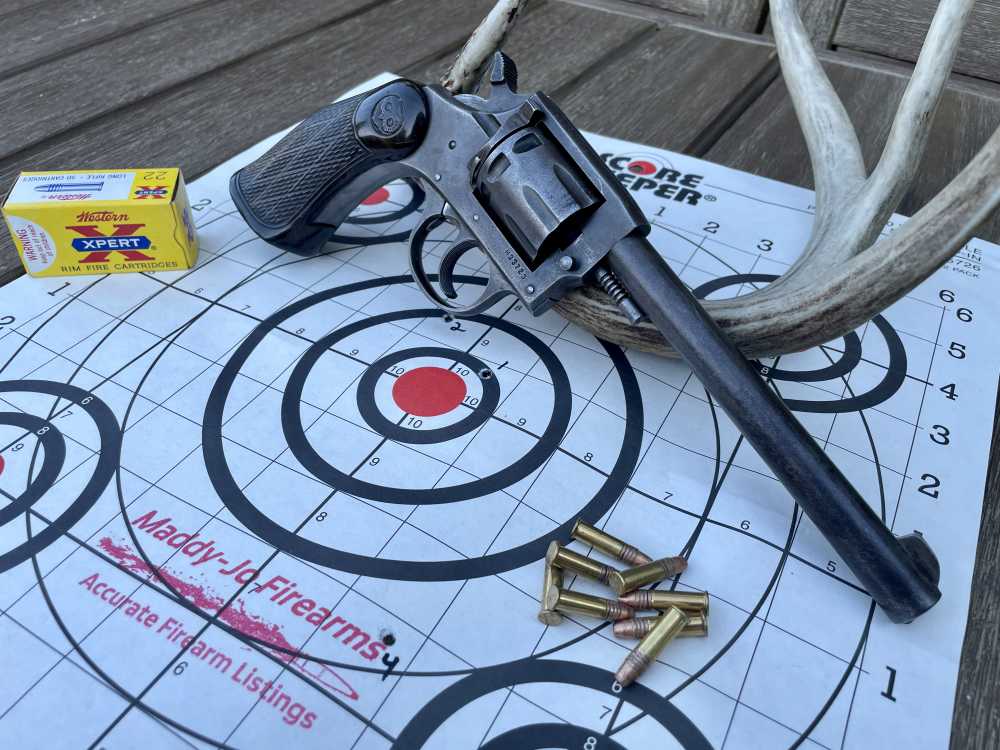 Iver Johnson Target Model 55A 8-Shot Double Action 22LR Revolver (C&R A-OK)-img-21