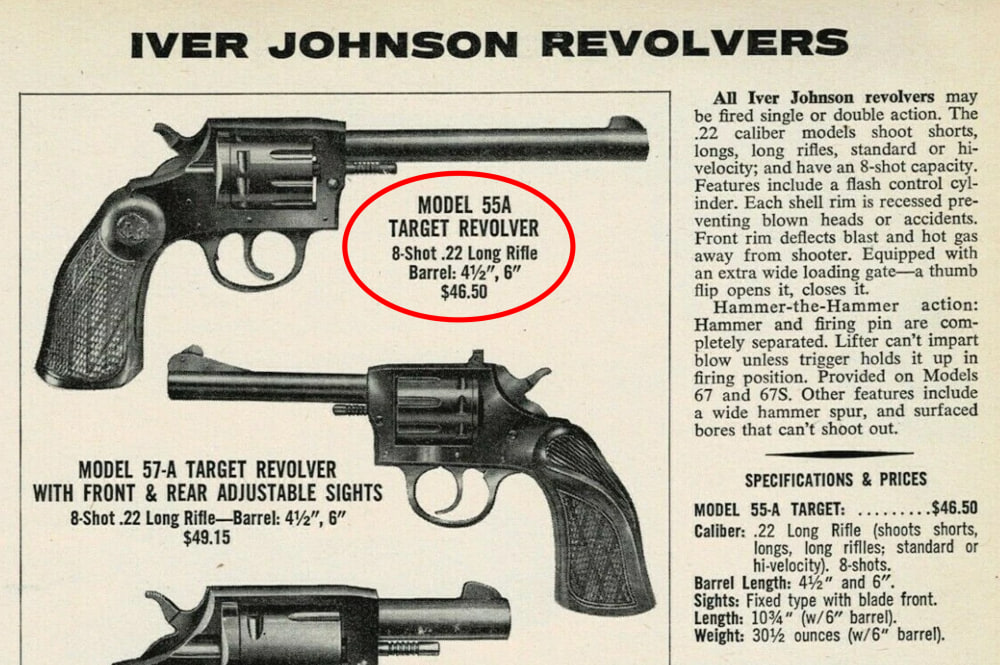 Iver Johnson Target Model 55A 8-Shot Double Action 22LR Revolver (C&R A-OK)-img-7
