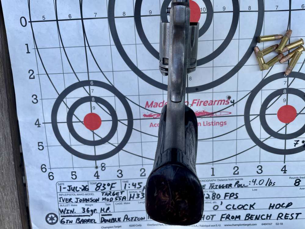 Iver Johnson Target Model 55A 8-Shot Double Action 22LR Revolver (C&R A-OK)-img-42