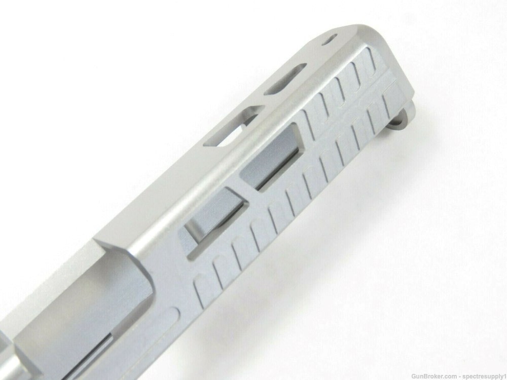 New 9mm Custom Cut Vortex Venom Red Dot Stainless Slide Glock 17 G17 -img-3
