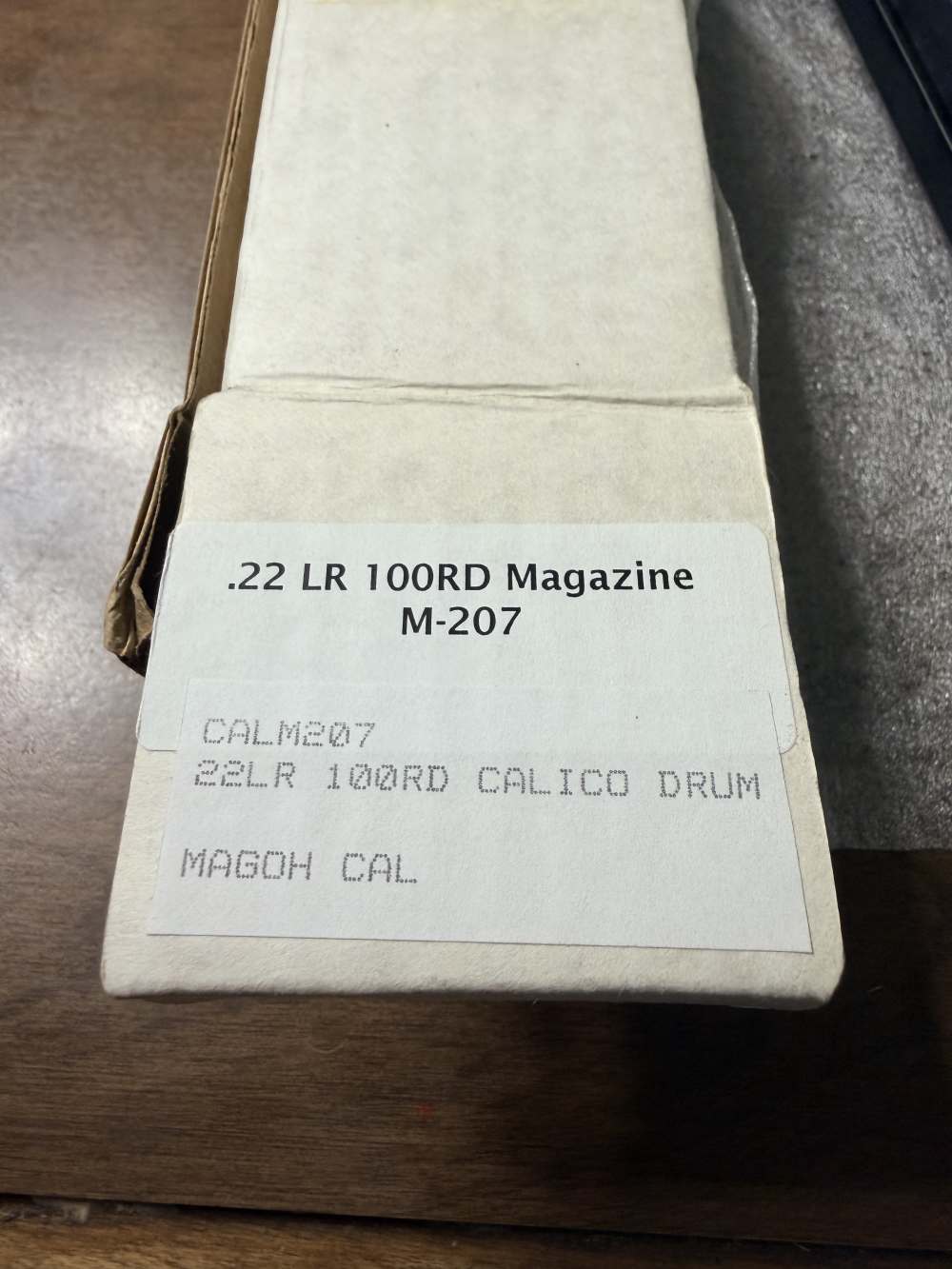 NEW OLD STOCK CALICO M207 M100 .22LR Drum magazine 100 rounds -img-1