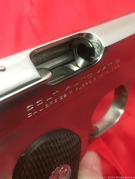 Colt Model 1903 Hammerless Nickel .32ACP Excellent-img-2